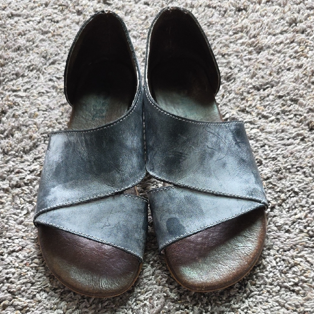 ROAN Gray Open-Toe Sandals